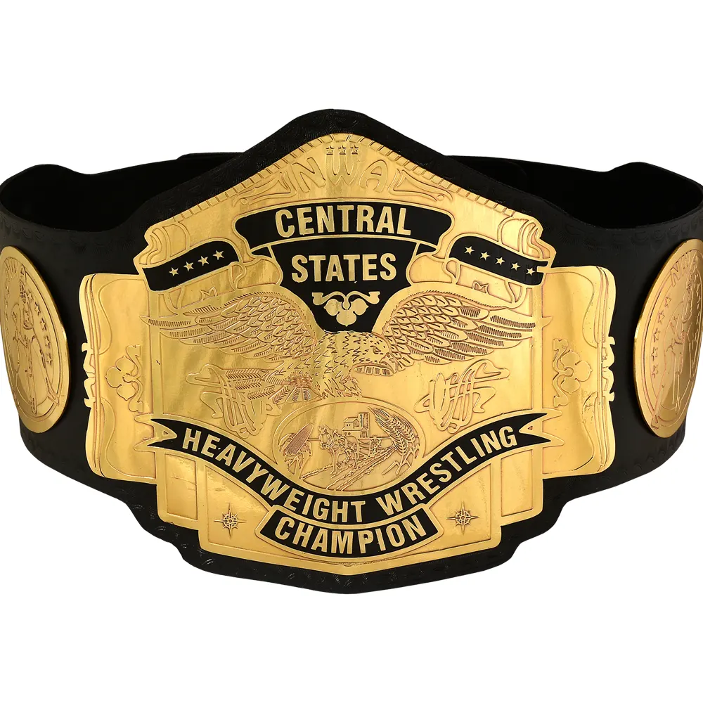 NWA Central States Heavyweight Championship Wrestling Title Belt